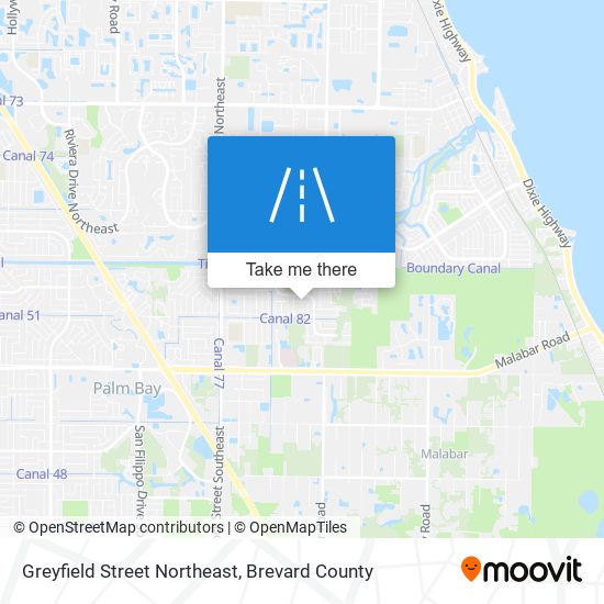 Greyfield Street Northeast map