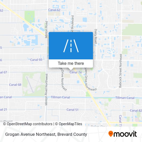 Mapa de Grogan Avenue Northeast