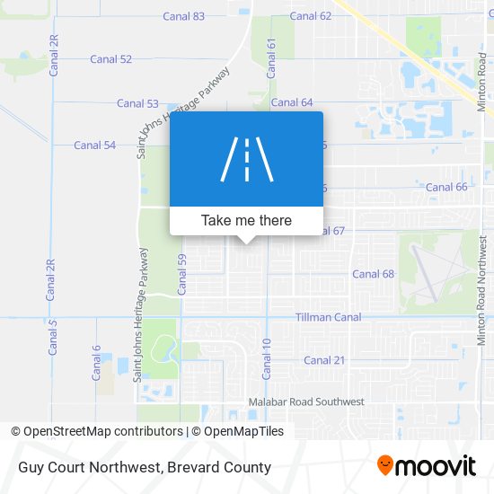 Mapa de Guy Court Northwest