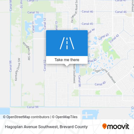 Mapa de Hagoplan Avenue Southwest