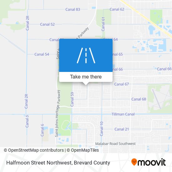 Halfmoon Street Northwest map