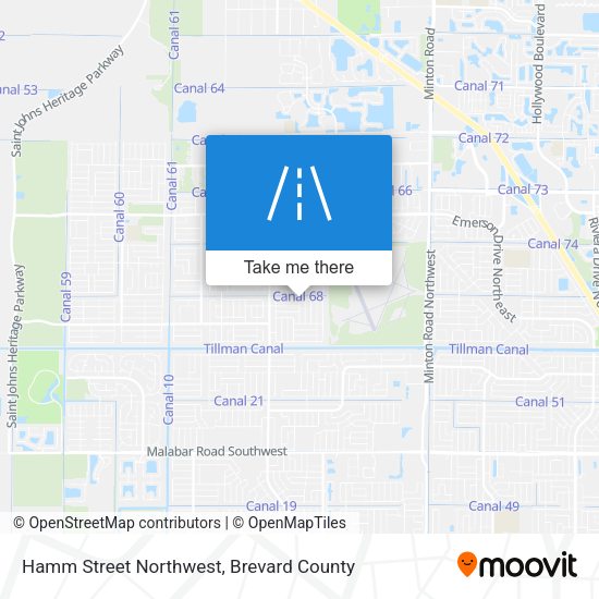 Mapa de Hamm Street Northwest