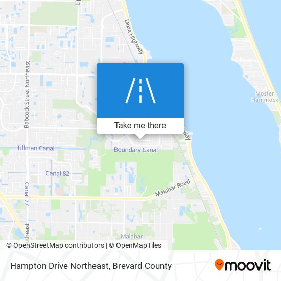 Mapa de Hampton Drive Northeast