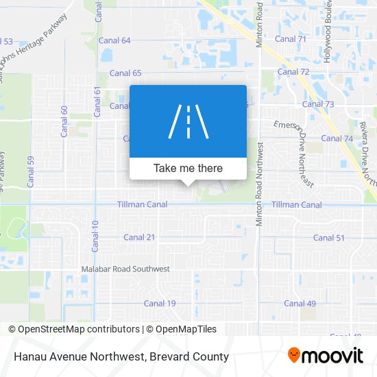 Hanau Avenue Northwest map