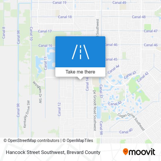 Hancock Street Southwest map