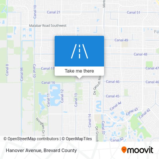 Mapa de Hanover Avenue