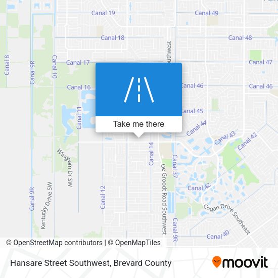 Mapa de Hansare Street Southwest