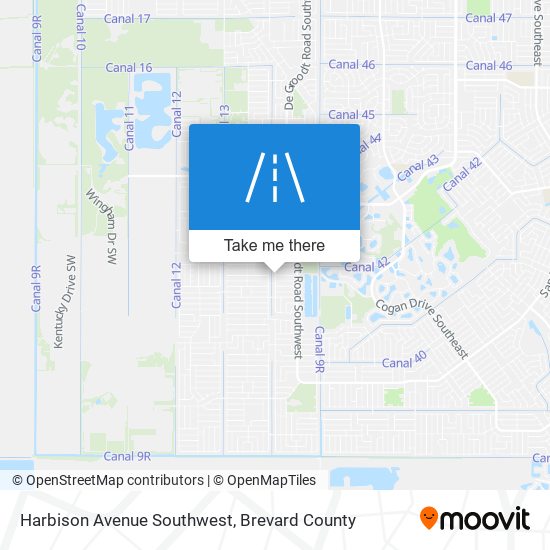 Mapa de Harbison Avenue Southwest