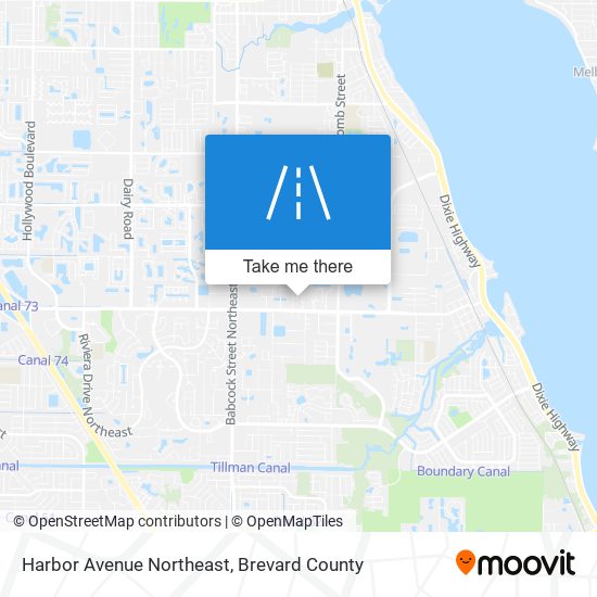 Mapa de Harbor Avenue Northeast