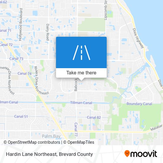 Mapa de Hardin Lane Northeast