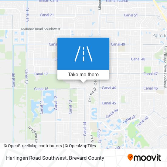 Harlingen Road Southwest map