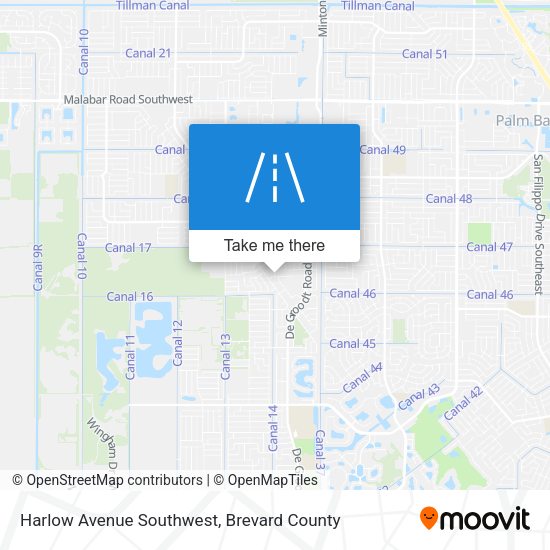Mapa de Harlow Avenue Southwest