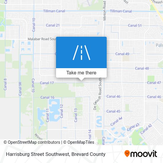 Mapa de Harrisburg Street Southwest