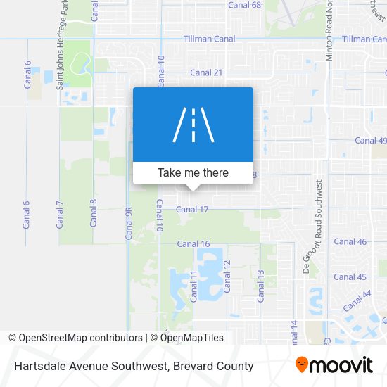 Hartsdale Avenue Southwest map