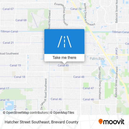 Mapa de Hatcher Street Southeast