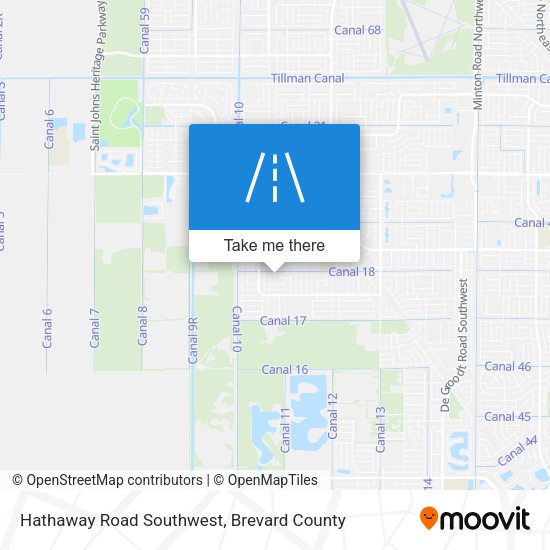 Mapa de Hathaway Road Southwest