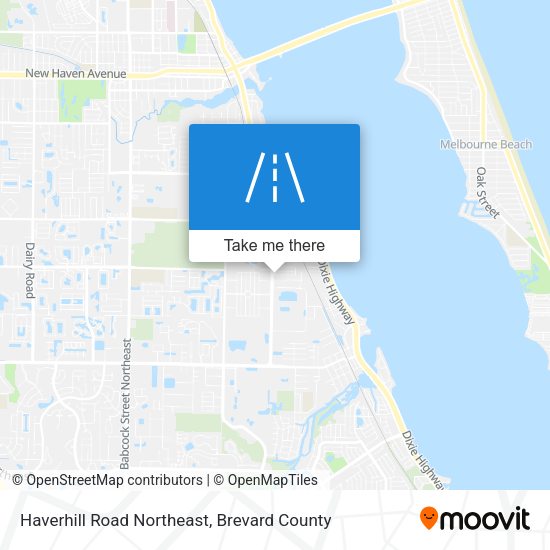 Haverhill Road Northeast map