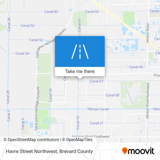 Havre Street Northwest map