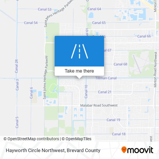 Hayworth Circle Northwest map