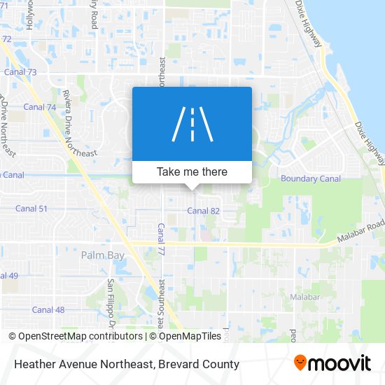 Heather Avenue Northeast map