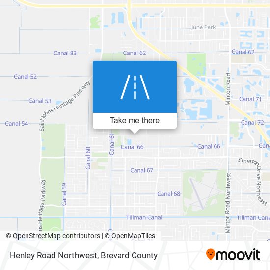 Mapa de Henley Road Northwest