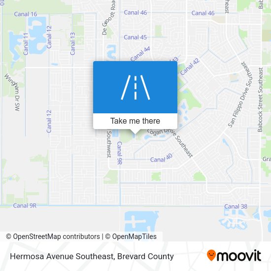 Mapa de Hermosa Avenue Southeast