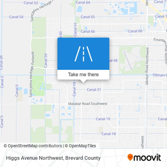 Mapa de Higgs Avenue Northwest