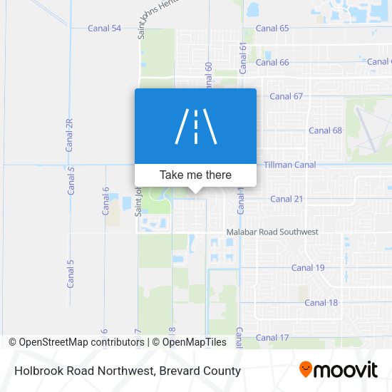 Holbrook Road Northwest map