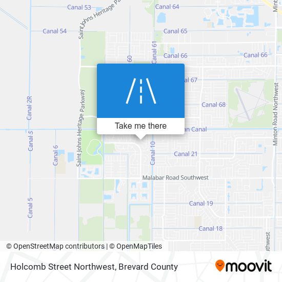 Holcomb Street Northwest map