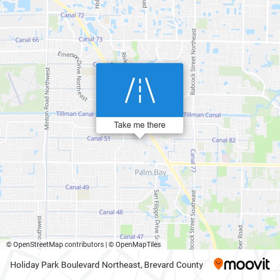 Mapa de Holiday Park Boulevard Northeast