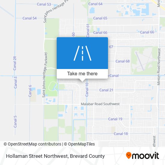 Mapa de Hollaman Street Northwest