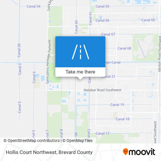 Mapa de Hollis Court Northwest