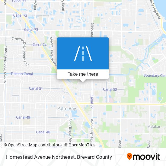 Mapa de Homestead Avenue Northeast