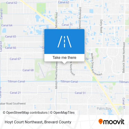 Mapa de Hoyt Court Northeast