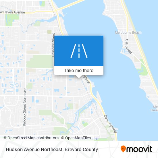 Hudson Avenue Northeast map