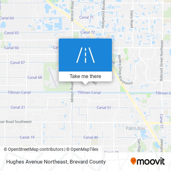 Mapa de Hughes Avenue Northeast