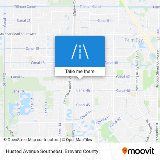 Mapa de Husted Avenue Southeast