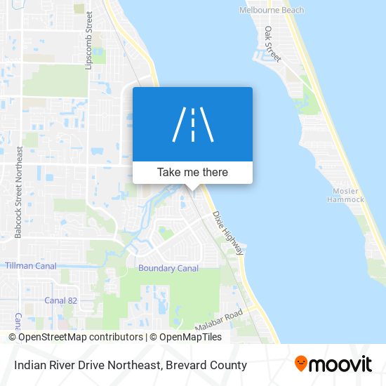 Mapa de Indian River Drive Northeast