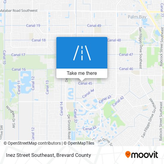 Inez Street Southeast map