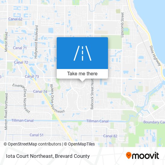 Iota Court Northeast map