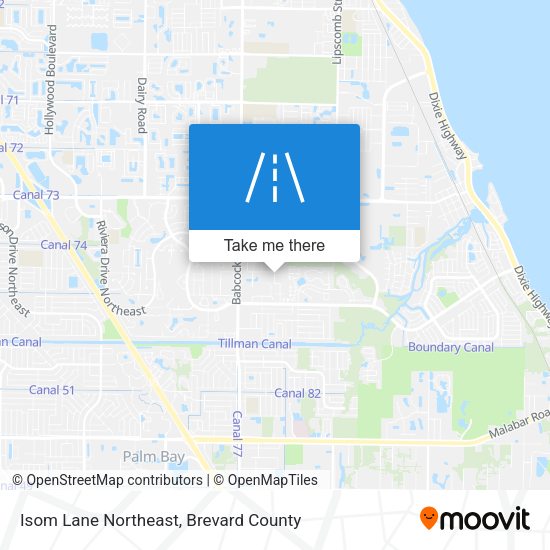 Isom Lane Northeast map
