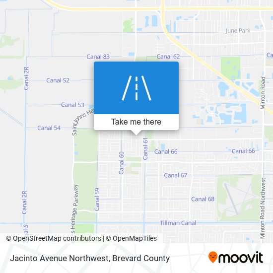 Jacinto Avenue Northwest map