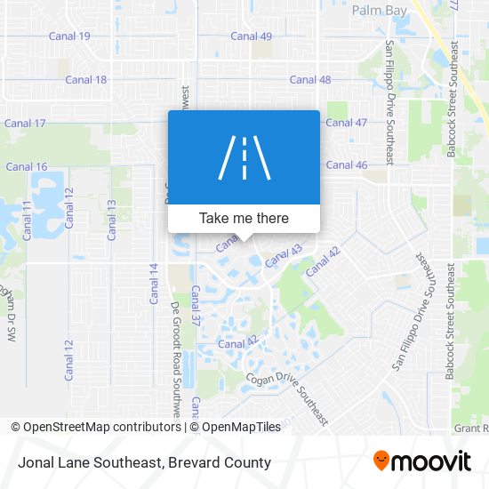 Jonal Lane Southeast map