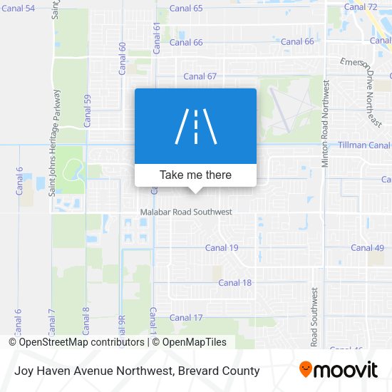Joy Haven Avenue Northwest map
