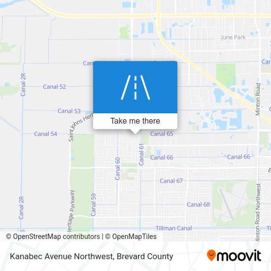 Kanabec Avenue Northwest map