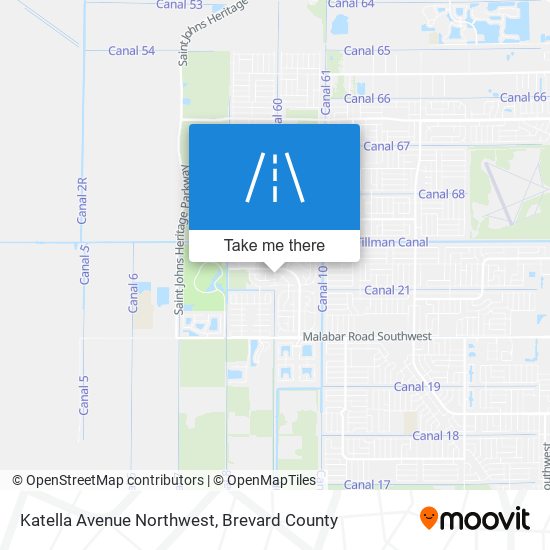 Katella Avenue Northwest map