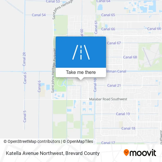 Katella Avenue Northwest map