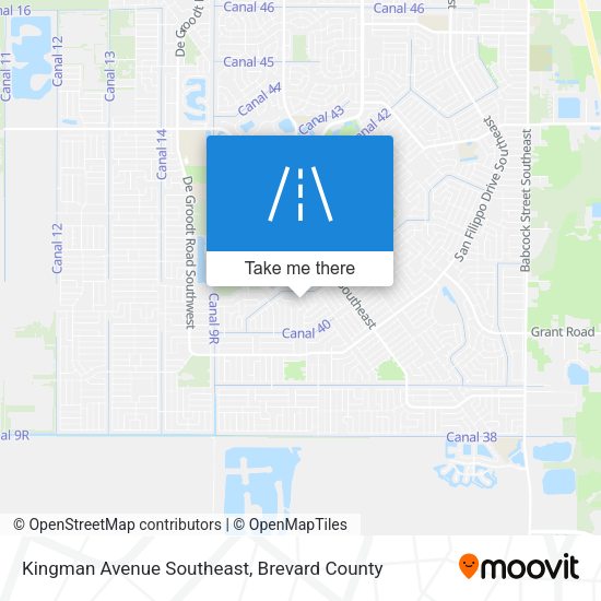 Mapa de Kingman Avenue Southeast
