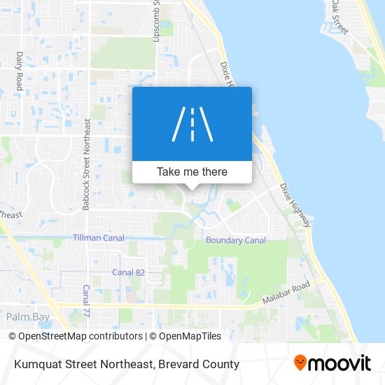 Mapa de Kumquat Street Northeast