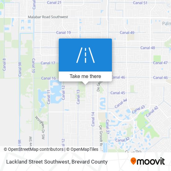 Mapa de Lackland Street Southwest